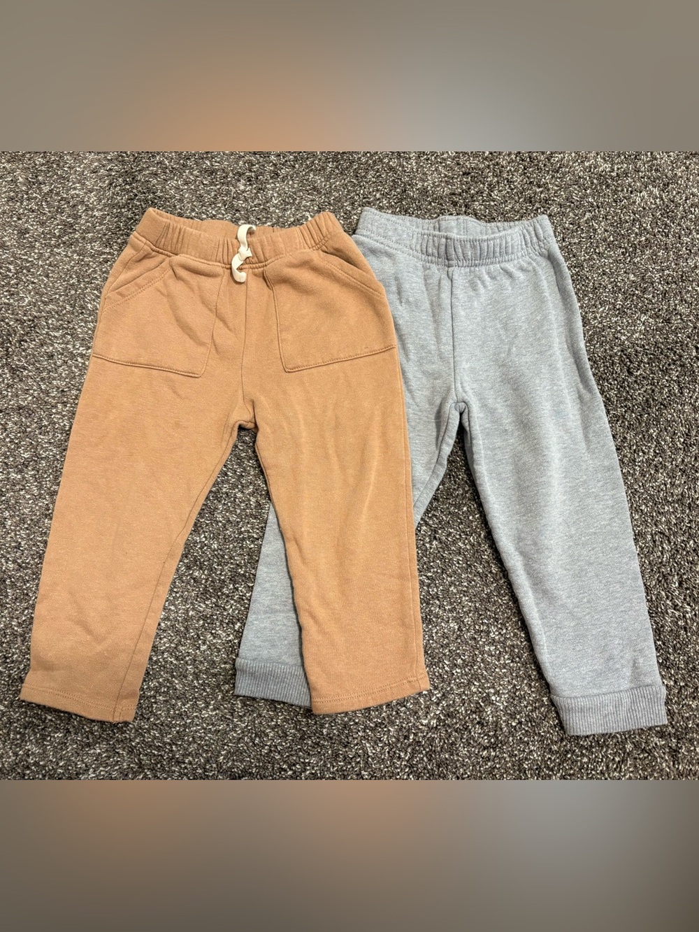 Garanimals / Wonder Nation Two-Pack Joggers - Brown and Light Gray